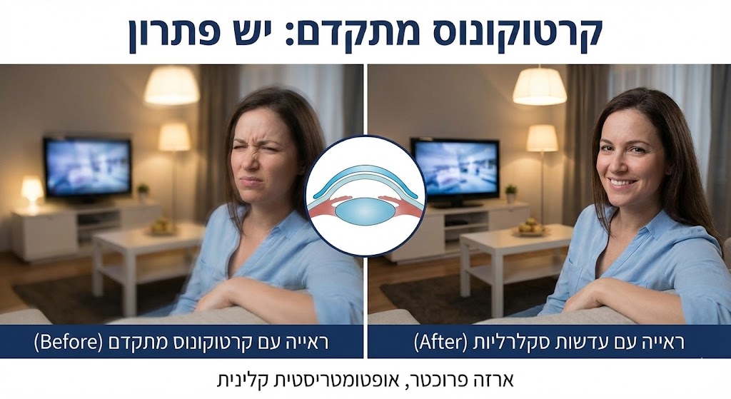 קרטוקונוס מתקדם: המדריך השלם לשיקום הראייה ומניעת השתלת קרנית קרטוקונוס מתקדם